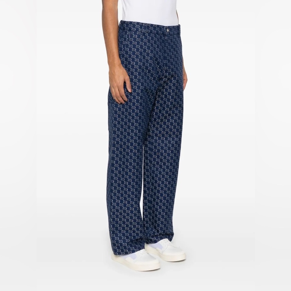 Gucci GG Shadow Jacquard Cotton Trousers